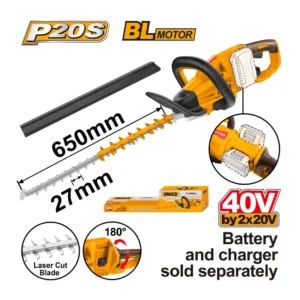 Akumulatorski trimer za živu ogradu SOLO CHTLI40028 Ingco