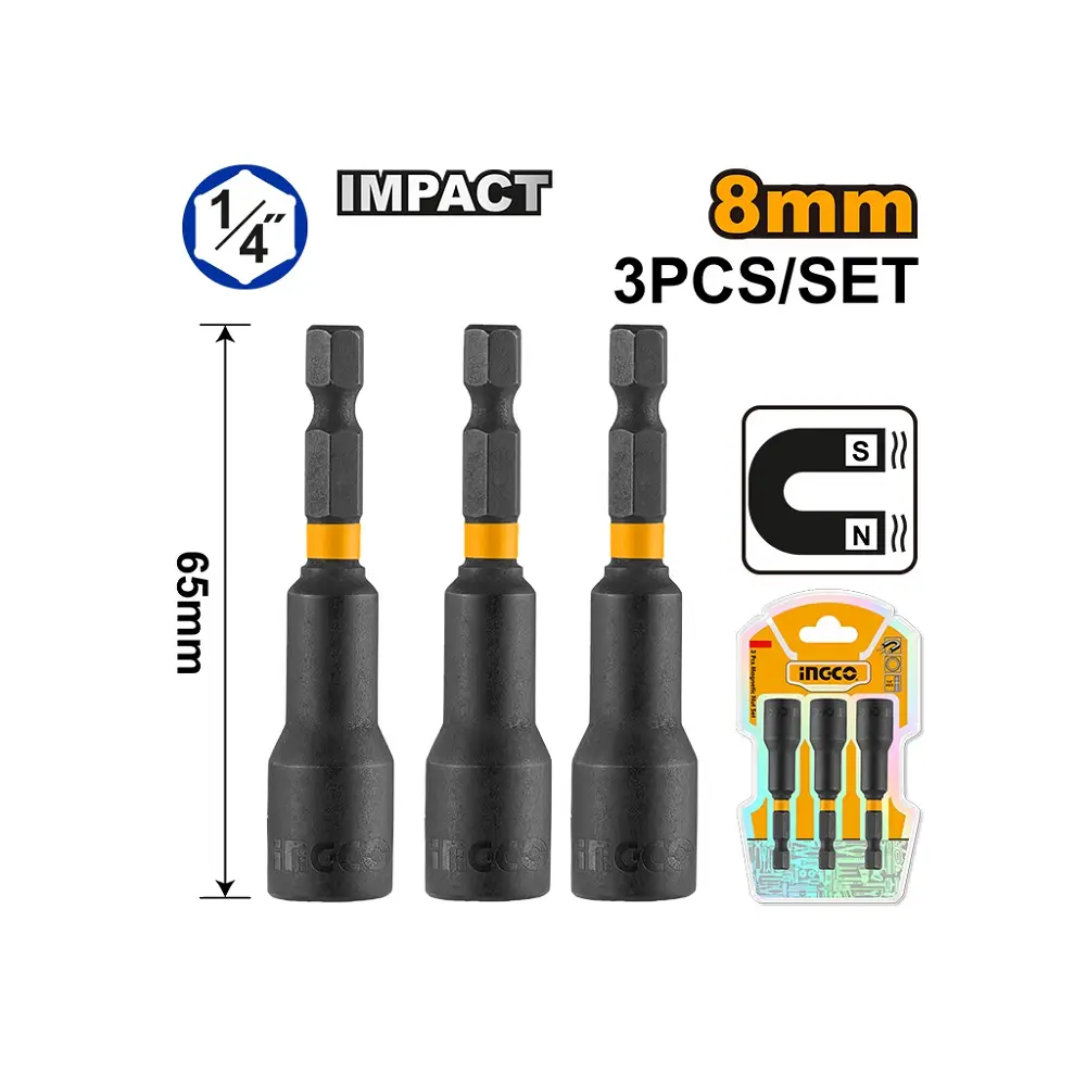 Magnetni set bitova AMN0831 8mm Ingco