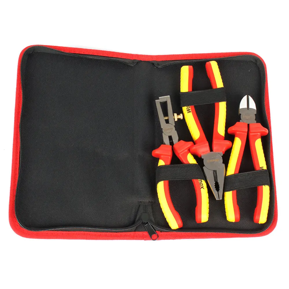 Set klešta VDE 3 kom Womax – Izolovani alat u torbici