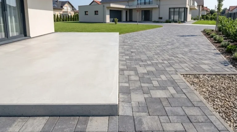 Betonska ploča i behaton staza u dvorištu